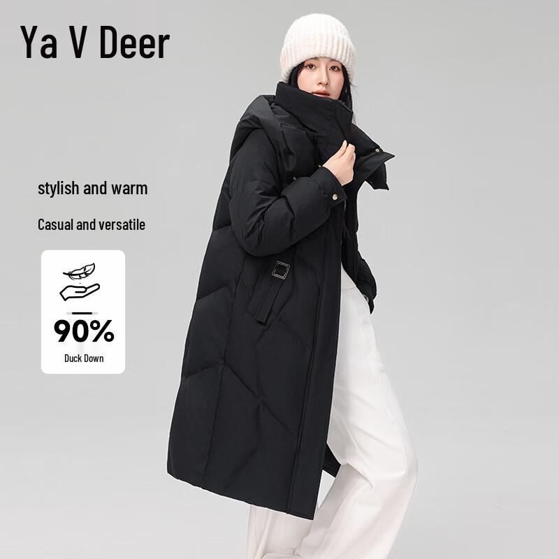 

Женский пуховик Yalu средней длины на зиму M