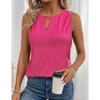 Damen Weste Lock Hole Neck Ärmellos Sommer Business Casual Basic Top