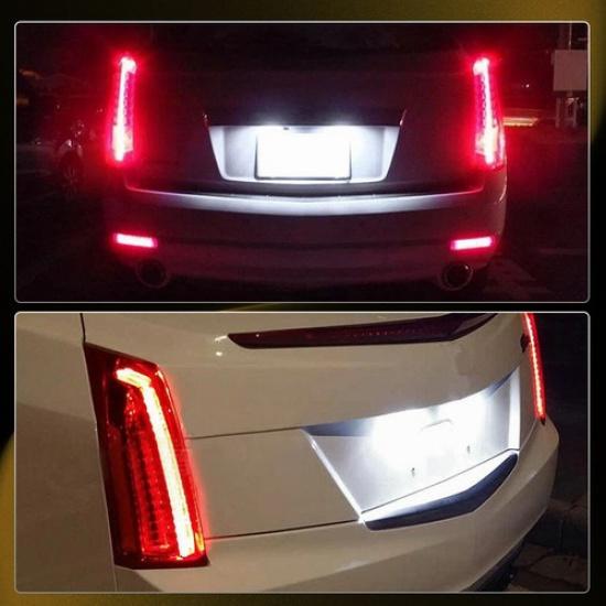 For 08-10 CTS Cadillac V Sedan 4Door 2PC White SMD LED License Plate Lights Pair