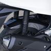 Plastic Motorcycle Mudguard Matte Black Carbon Fiber Rear Extension Splash Pad Protection Cover for PCX160