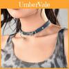 Butterfly Tassel Denim Choker Necklace With Heart Pendant For Women Fall