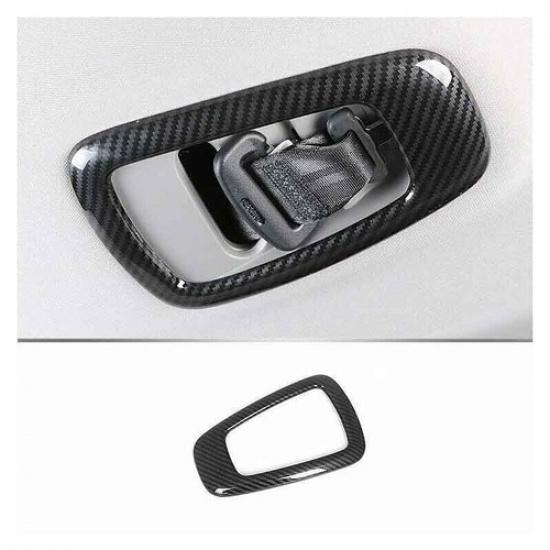 2017- Rear Seat Belt Buckle Adjust Frame Carbon Fiber 1pc For Honda CRV CR-V