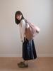 Oimo Check Padded Hobo Bag - Red