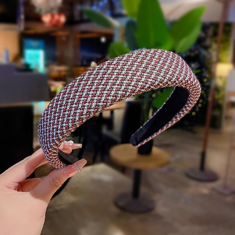 

Широкополая повязка на голову в стиле ретро: Парик для волос от влиятельных европейских и американских модных личностей F582