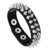 DIEZI Punk Cool Rock Bracelet Bangle For Men Women Hip Hop Vintage Black PU Leather Rivet Wrap Bracelet Gift  New Jewelry