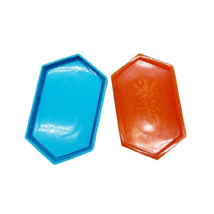 Silicone Tray Mold Coasters Mold Hexagon Epoxy Resin Casting Mold for Resin Art Home Decor Silicone Jewelry Box Mold