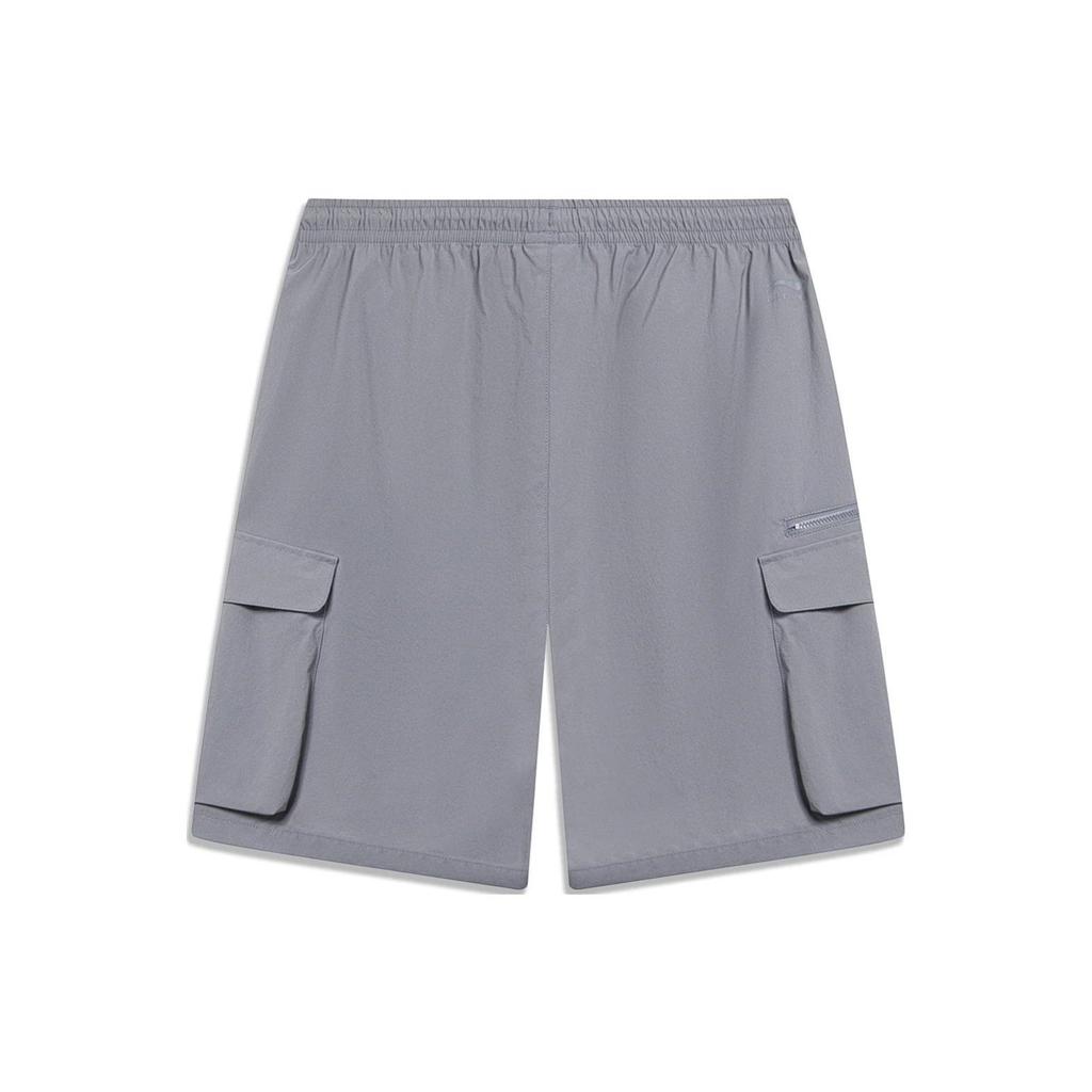 Li Ning Sports Lifestyle Collection Sports Trendy Collection Cargo Shorts Men's Shark Gray AKST071-1