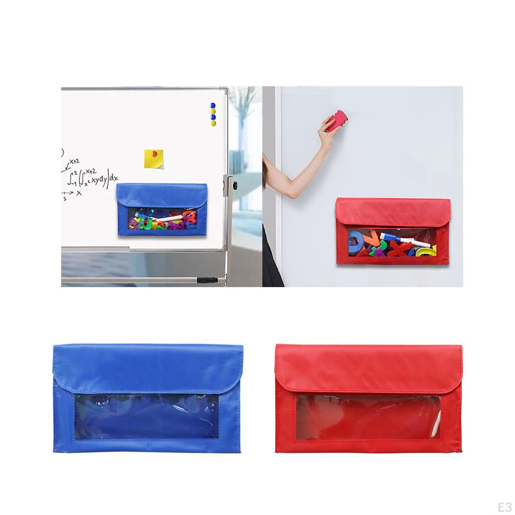 Magnetic Storage Pocket Durable Classroom Bag for School Home Fridge