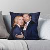 Gillian Anderson David Duchovny Pillowcase Polyester Linen Velvet Pattern Zip Decor Throw Pillow Case Room Cushion Cover X
