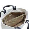 Barcos Nylon 2-Wege Handtasche, Schultertasche, Tragetasche mit Mittelfach, Elfenbein
