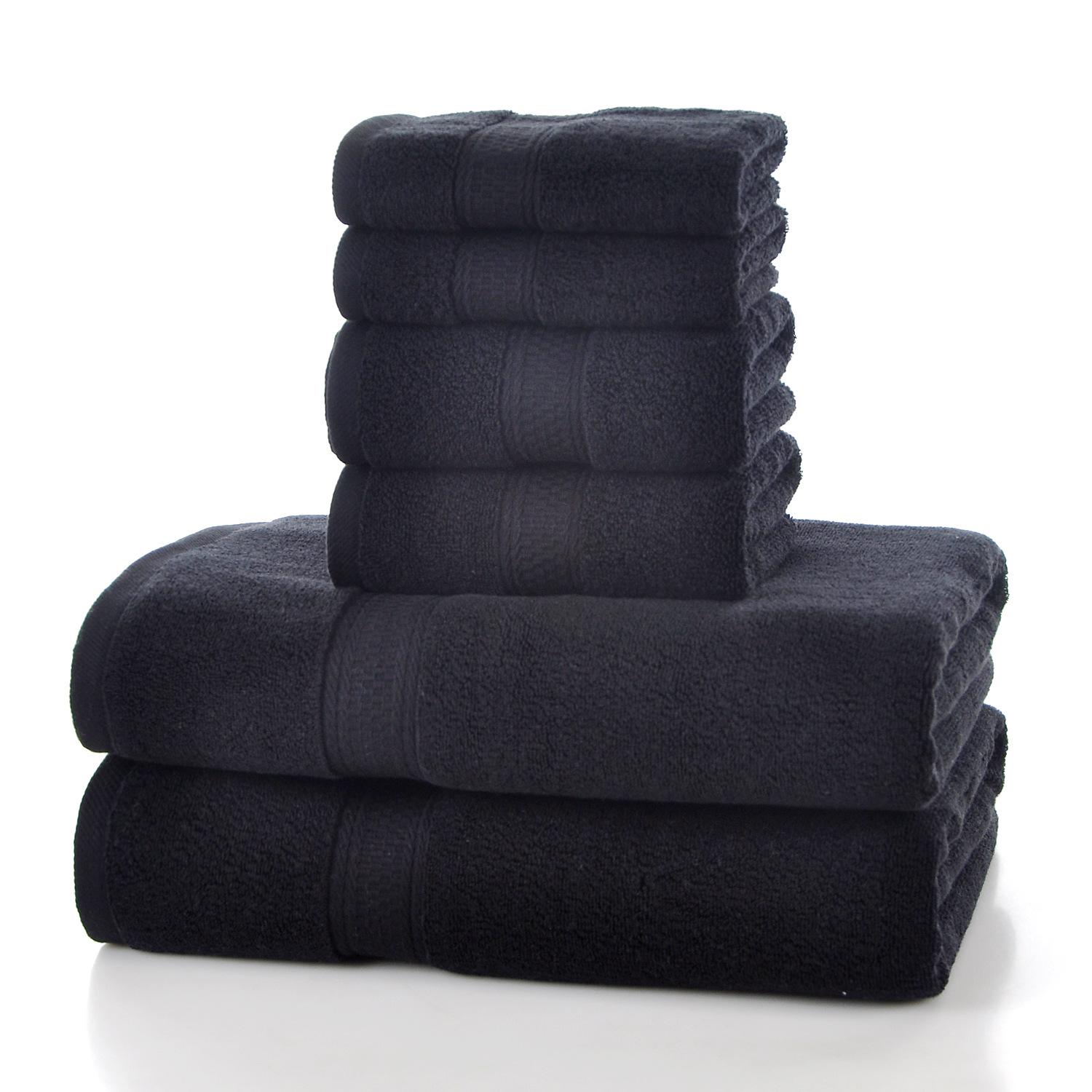 

Стиль, простий бавовняний набір рушників, шестипредметний набір побутових рушників, м який та поглинаючий. 140x70cm*2,70x40cm*2,34x34cm*2