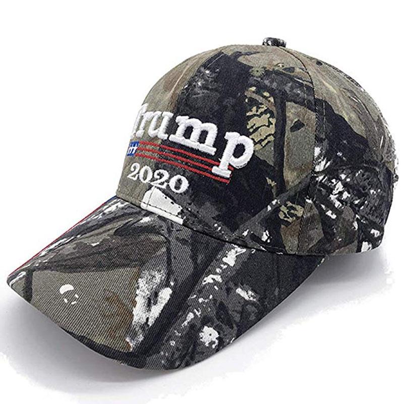 Camo Trump 2020 Hat Keep America Great Baseball Hat Embroidered Flag American