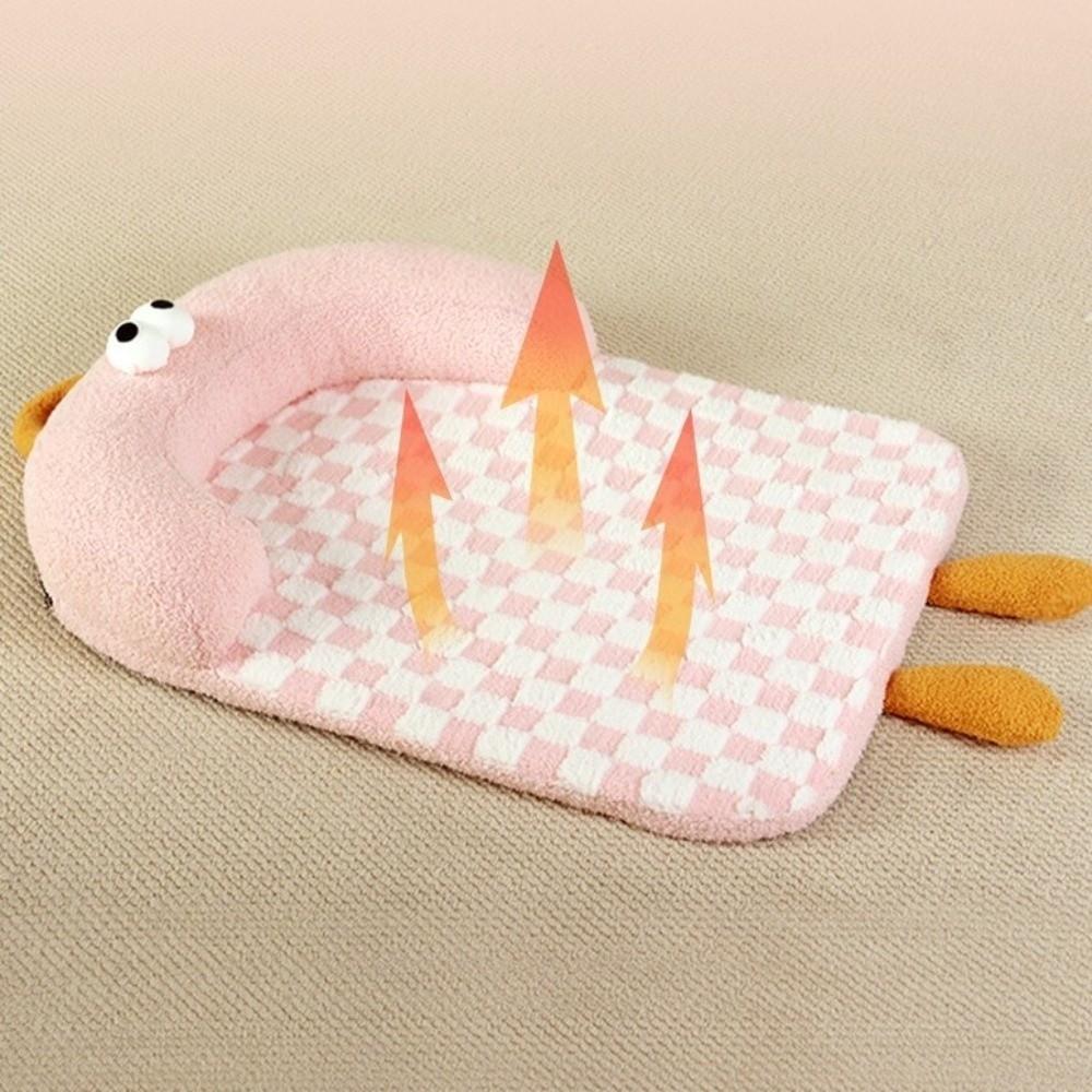 Comfortable Warm Cat Sleeping Mat Pillow Design Non Slip Dog Sofa Bed Removable Checkered Cat Dog Bed Autumn Winter