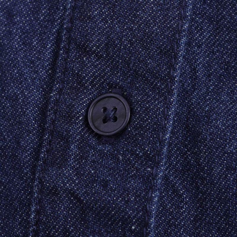 Kaslead New Arrival Women's Clothing Fashion Style Fashion Minimalist Small Round Lapel Denim Dress 6929285