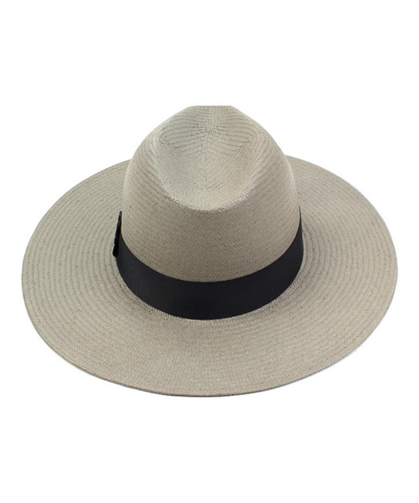 Yunibeosyeolkemiseuteuli Gray Long Summer Fedora Panama Hat