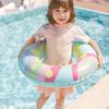 Lucky Bubble Swimming Ring Colorful Inflatable Pool Float Cute Swim Ring Beach Swimming Party Toys for Kids Youth Adults