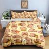 Capybara food illustrations. Bedding Duvet cover sets Duvet covers Pillowcases gifts (1 * Duvet Cover 2 * Pillowcases, without duvet insert)