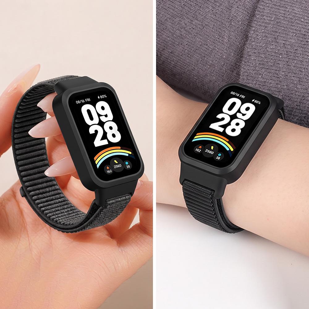 Nylon Straps for Xiaomi Band 9 Active/Redmi Band 3 Smartwatch Bracelet Sport Breathable Loop Correa For Xiaomi Miband 9 Active