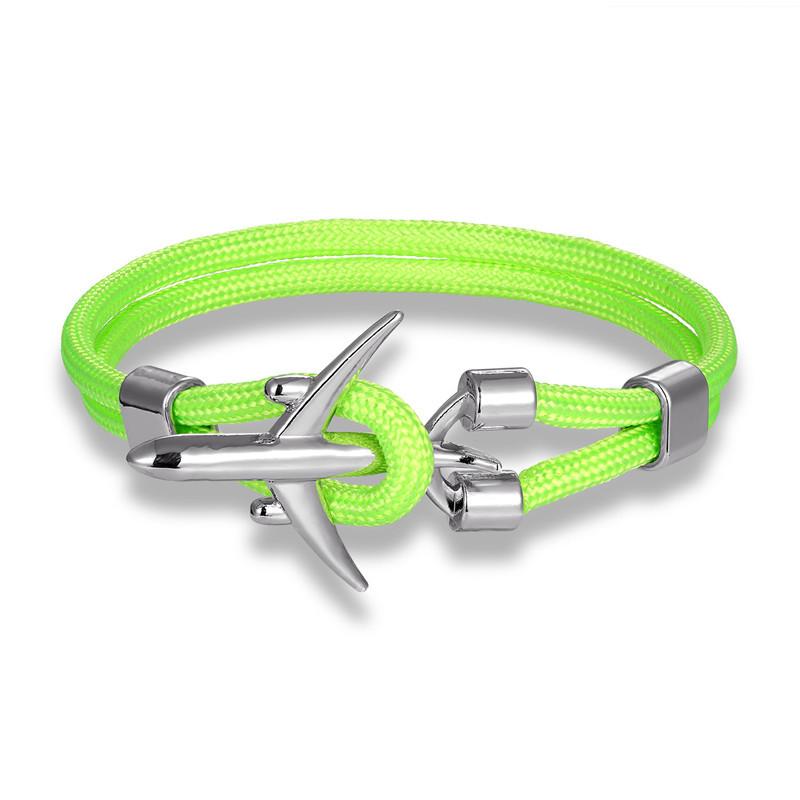 Trend Jewelry, Wind Jewelry, Men'S Polyester 550 Umbrella Rope Airplane Bracelet