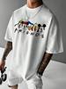 Hot Sale Disney Cartoon Castle Co Branded Printed T-shirt 2026 Men Women Summer New Harajuku Streetwear Fashion Large Loose Casual Short Sleeve Top