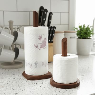 Tre Serviettholder Non-Slip Retro Vertikal Rullpapirholder Plassbesparende Husholdnings Krok for Krus Kjøkken