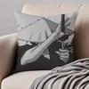 Nn-Ninja Scroll Pillow Samurai Anime Cushion Cushion Cover Pillowcase Anti-Dustmite Invisible Zipper Short Plush Sofa Cushion