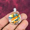 Orange Spiny Oyster Pendant, 925 Sold Sterling Silver Gemstone Jewelry, Handmade Pendant Amazing Jewelry, Gift For Her