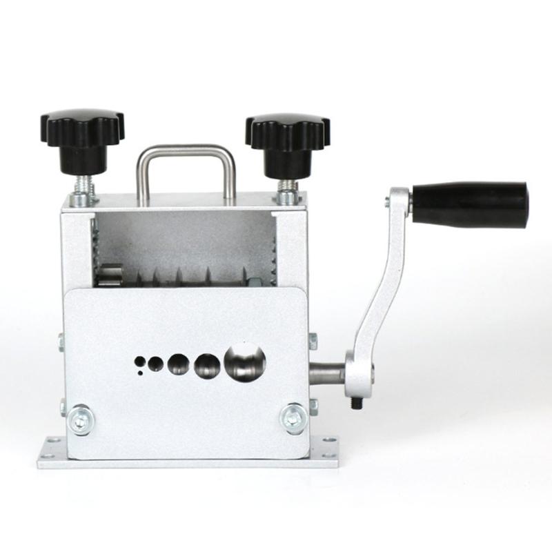 Manual Wire Stripper Machine Drill Power Hand Crank Wire Stripper Tool With 6 Channel and 5 Blade Wire Stripping Tool