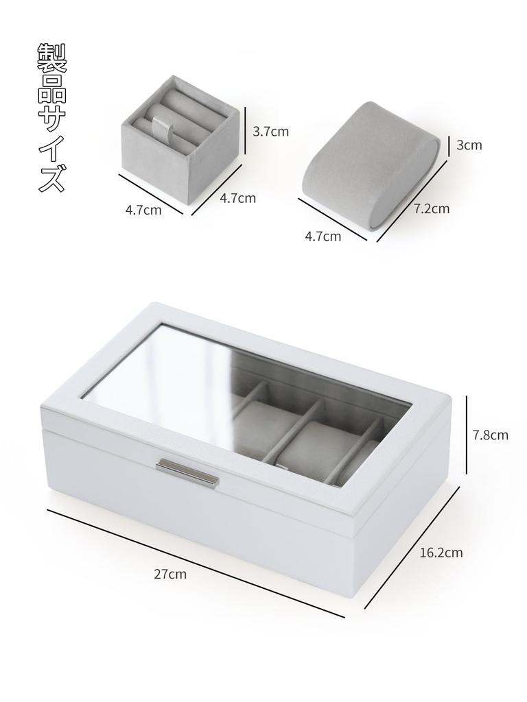 Neateam Watch Storage Case, Watch Case, Watch Case, Clock, Watch Storage Box, Accessories, Storage, Luxury, For 5 Watches, Watch Stand, Men's Gift