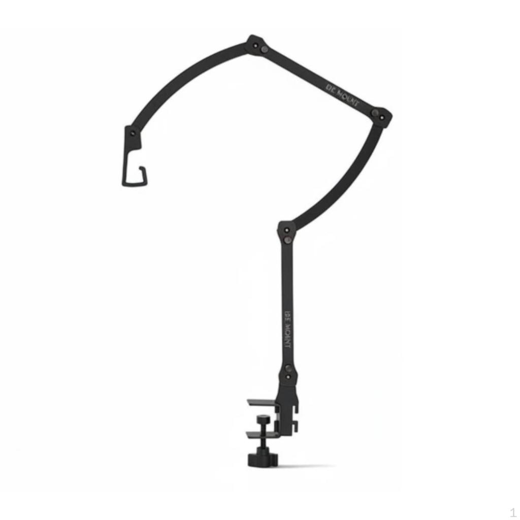 Adjustable Camping Lamp Stand Construction Folding Lantern Compact Storage Metal Long Arm