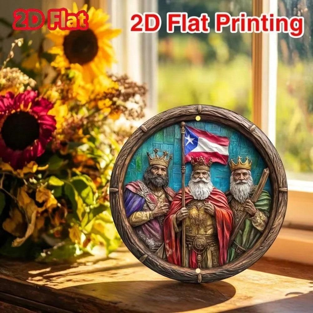 Aluminum Wall Art Three Wise Men Home Office Decor Unique Gift