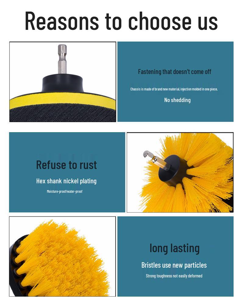 Car Wheel Hub & Engine Compartment Cleaning Brush