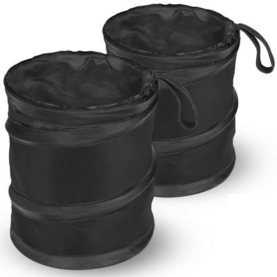 COOLBOTANG Lixeira de Carro Conjunto de Lixo de Carro Armazenamento de Carro Acessório de Carro Elegante Grande Fácil Fácil Passageiro Traseiro Preto Lata, 2, Sacos, Estojo, Organizador, Pano,