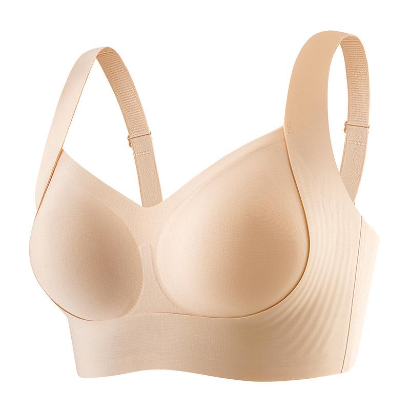 **Adjustable Soft Support Seamless Uplift Bra - No Underwire, Anti-Sagging, Side Support**