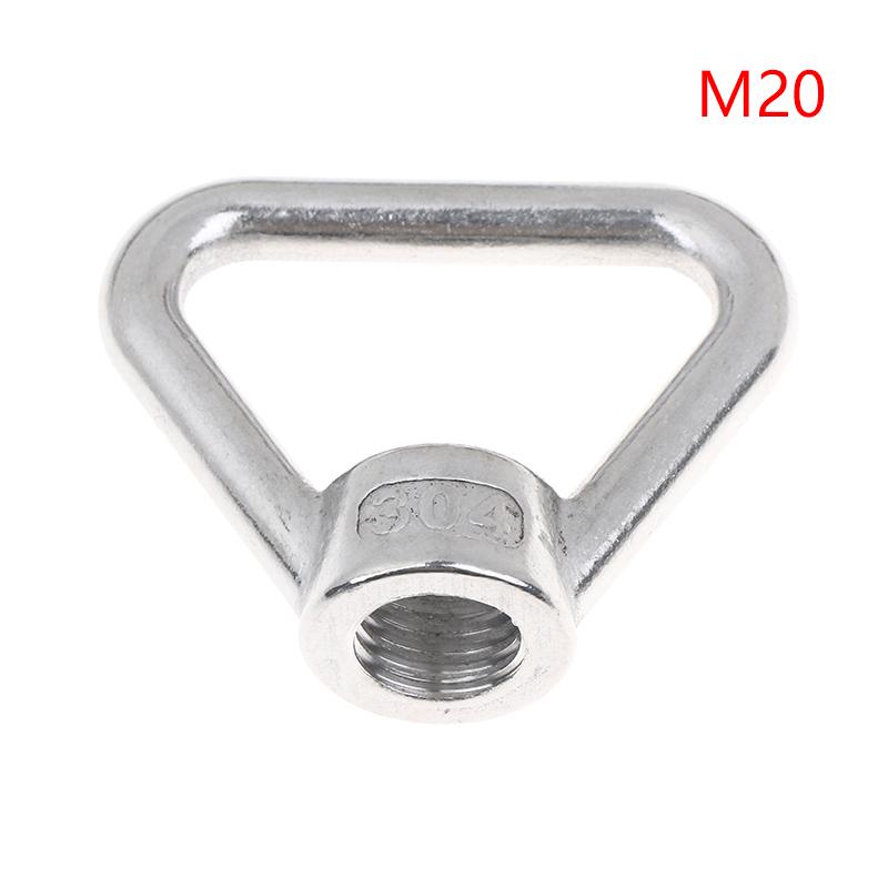 M8 M10 M12 M14 M16 M20 M24 304 Stainless Steel Triangle Lifting Eye Nut Trapezoid Thread Rings Fit For Handle Bolts
