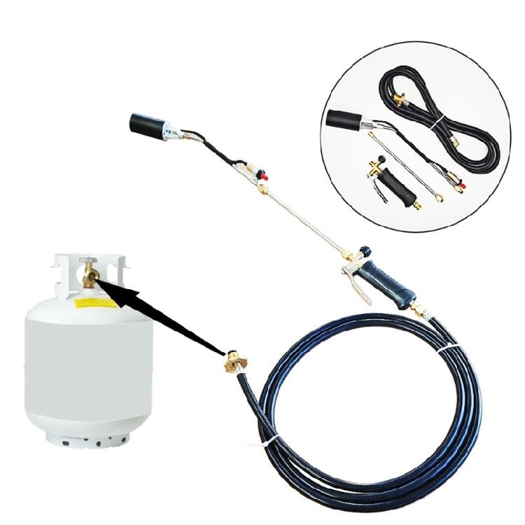 Flammenkontrolle Propanbrenner Unkrautbrenner Set Langer Arm Unkrautbrenner Garten Flammenwerkzeug Für Schnelle Und Sichere Flammenanpassung