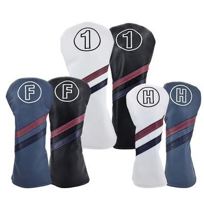Vodotěsné potahy na hlavy golfových holí pro fairway a driver Golfová sada pevných tmavě bílých fairwayových, utility, dřevěných, holí, 4, (1 Dřevo)