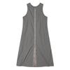 MOAA Ruffle Nylon Zip-Up Dress (Gray)