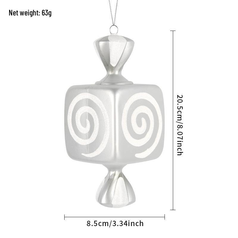 Electroplated Candy Pendants for Christmas Tree Decorations and Photography Props