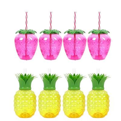Pineapple Cup Wedding Table Decoration Birthday Decorations Accessories Disposable Party Plates Straw Graduation Rainbow Friends