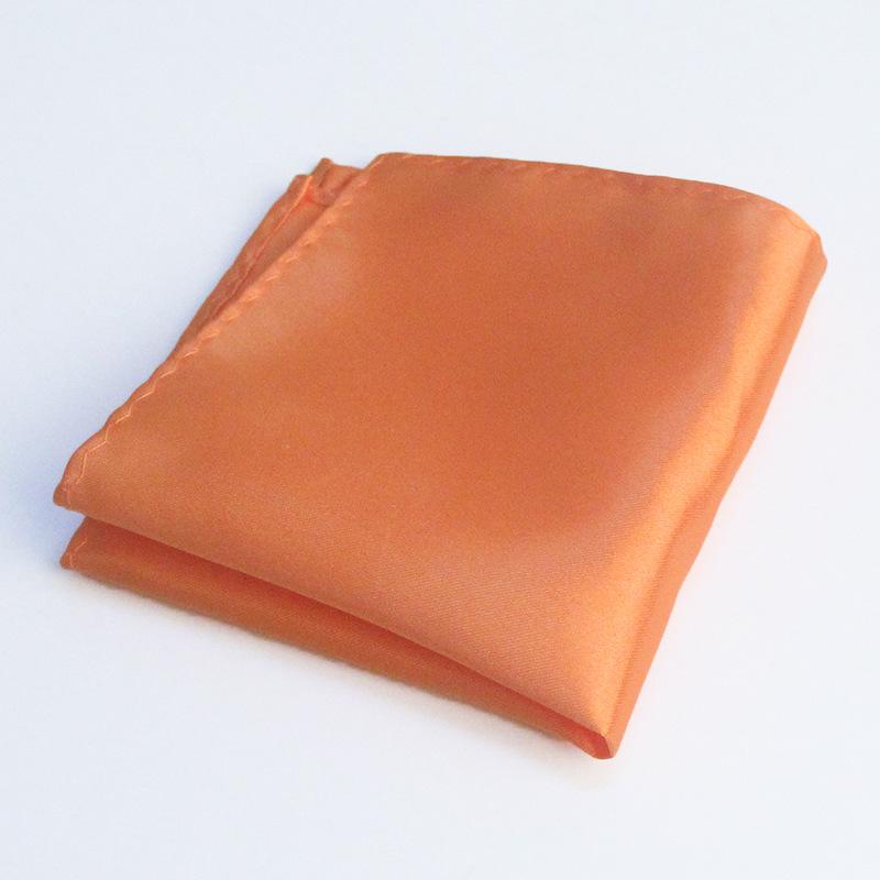 Men's Solid Color Pocket Square for Suits - Multi-color Wedding & Business Accessory Scarf