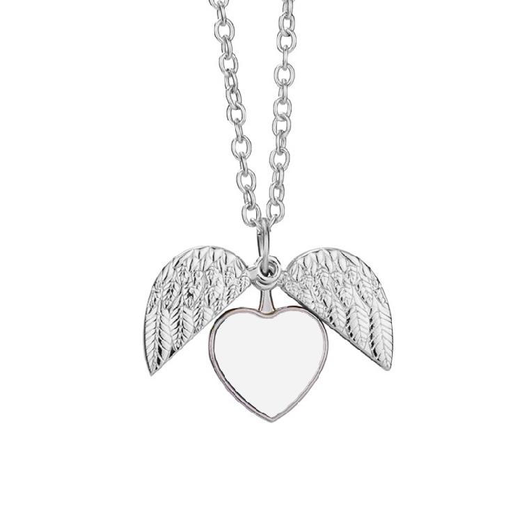 Кулон формы Крыло Сердца для Ожерелья Изготовление Ювелирных Изделий Поделки Сублимационный Заготовка