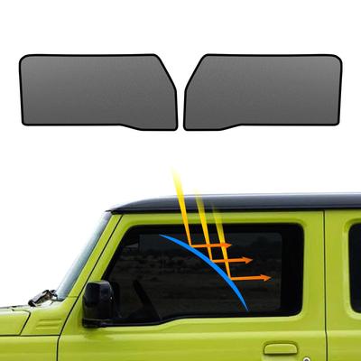BLUESEATEC Suzuki Jimny JB04 Series Blackout Mesh Curtain JB64 JB74 Magnetic Sunshade Side Use July 2018 Current Seat Passenger Seat Sunshade 2 Pieces