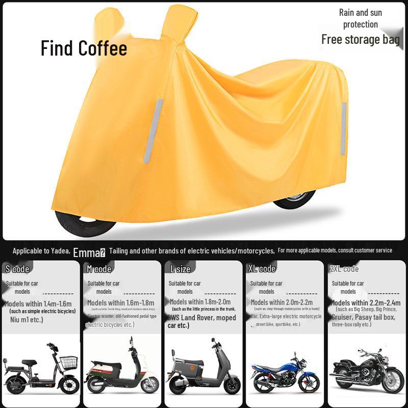 All-Weather Car, Motorcycle & Scooter Cover: Thick Rain, Sun & Dust Protection Shield Small