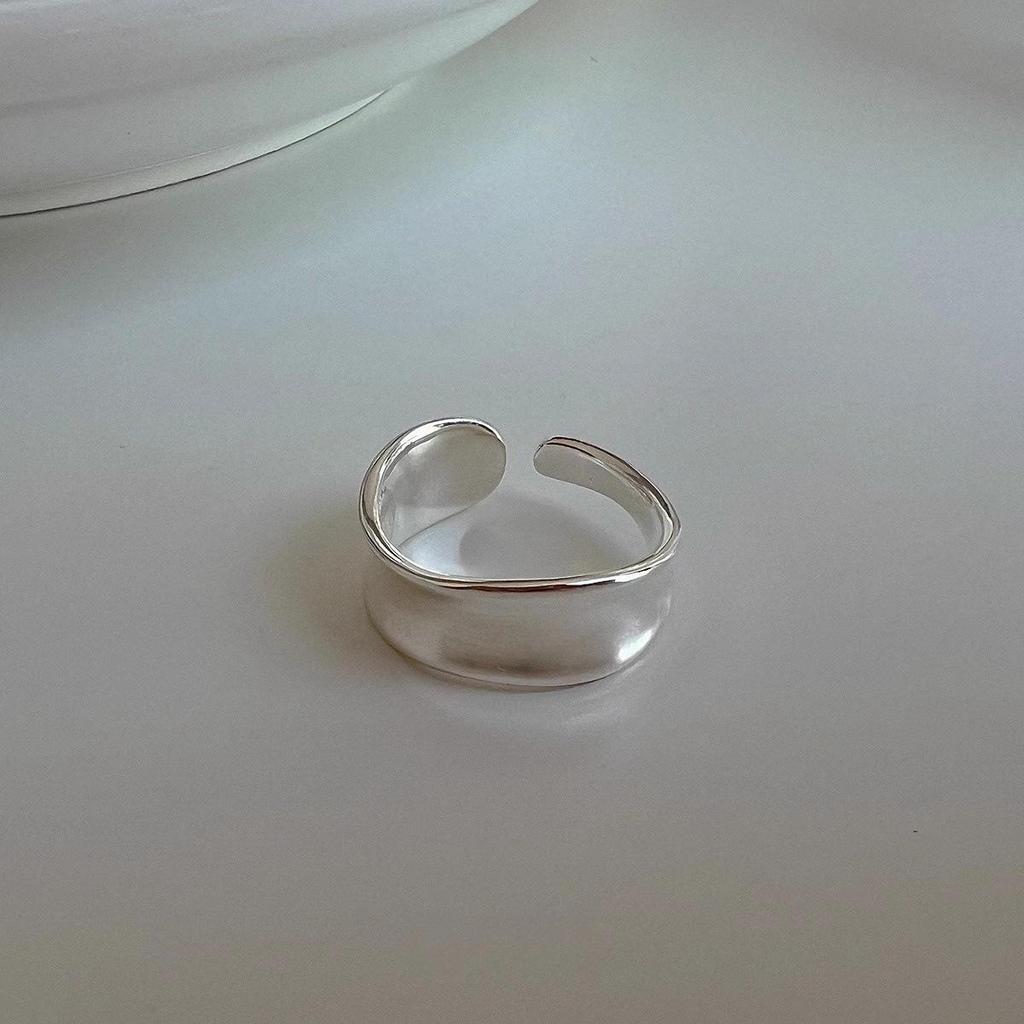 Xiaohongshu S925 Sterling Silver Summer Ring: Women's High-End Niche Light Luxury, Non-Fading Silver Jewelry