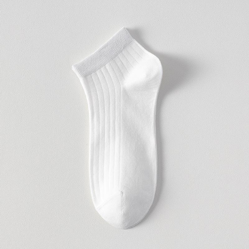 

Pure Cotton Socks - Men s Summer Lightweight Short Socks with Mesh Ventilation, Sweat Absorption and Antibacterial Properties. 1 pair белый