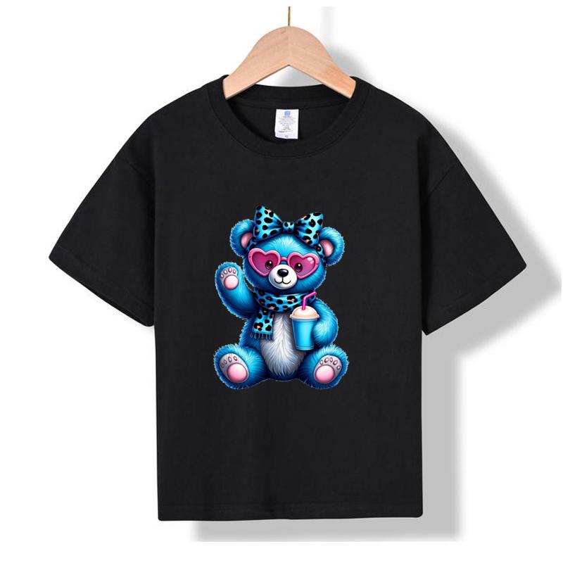 

MC-19 MINISO 2026 Летняя Новинка Хлопковая Футболка с Принтом для Детей от 1 до 16 лет, Мальчиков и Девочек 100
