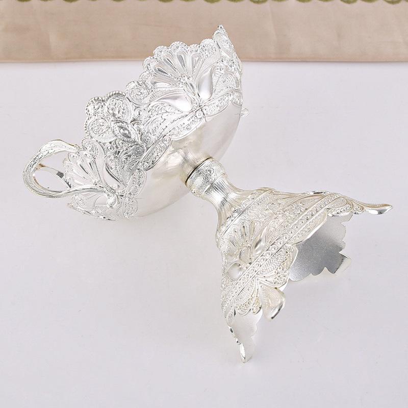 European Square Metal Fruit Bowl Fruit Bowl Home Living Room Coffee Table Ornament Metal Fruit Bowl Creative Decorative Ornament