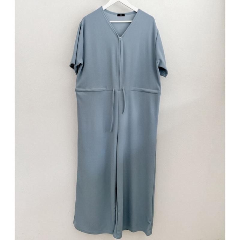 Shop   Women Zip Up Y Half Open One Mile dailY 5 Part Short Sleeve Jumpsuit Araw