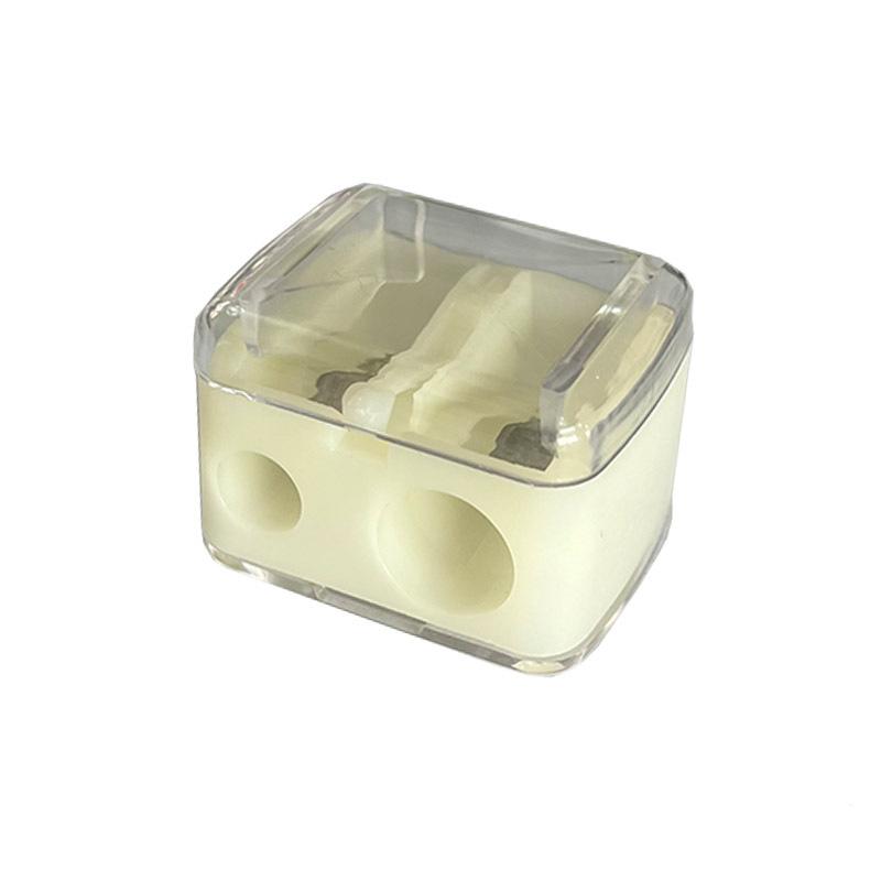 1 Pcs Eyeliner Sharpener, Dual Holes Eyeliner Sharpener, Compact Makeup Pencil Sharpeners, for Eyeliner Lip Liner Pencils